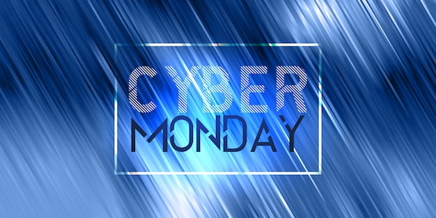 Cyber segunda-feira venda banner design