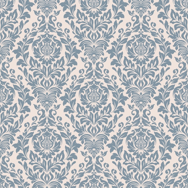 Damask seamless pattern background