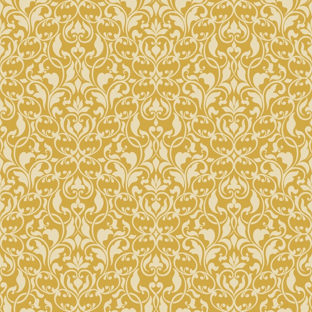 Damask seamless pattern background