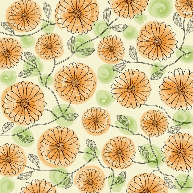 Delicada cor floral background