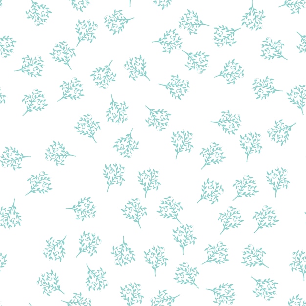 Delicat blue floral pattern