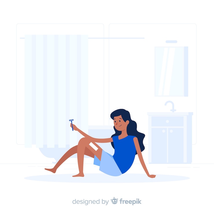 Vetor grátis depilação, conceito, ilustração