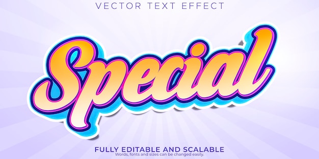 Vetor grátis desconto editável de efeito de texto especial e estilo de texto de oferta