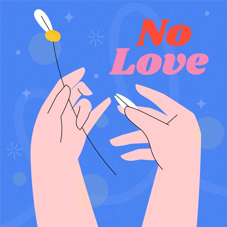 Vetor grátis desenhado à mão sem ilustração de amor