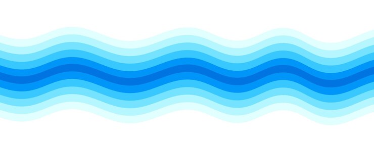 Vetor grátis desenho de bandeira azul com linha ondulada abstrata e limpa