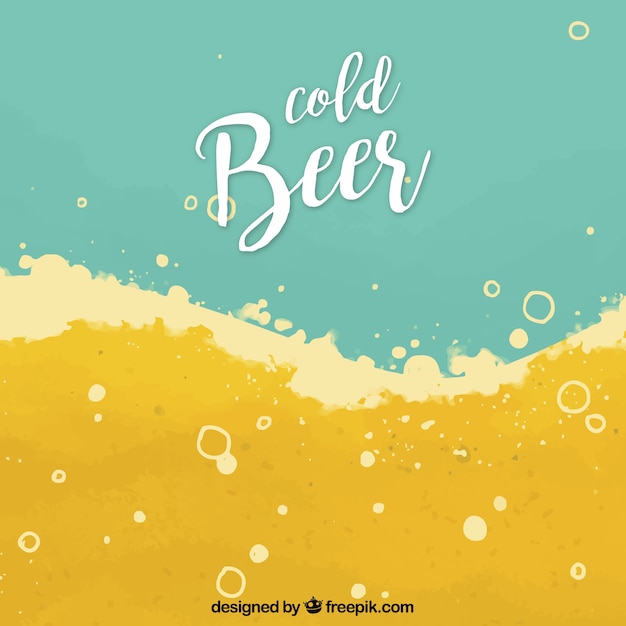 Desenho de cerveja desenhado à mão