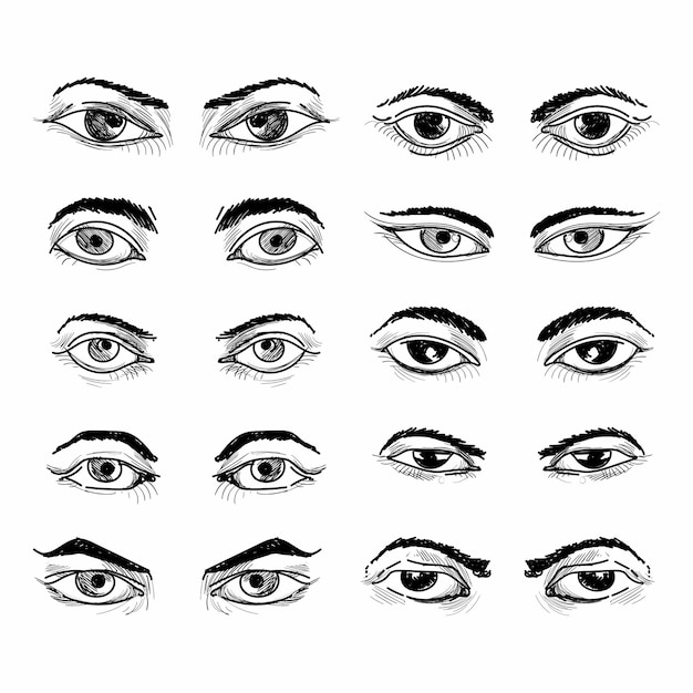 Página 6  Desenho Olhos Humanizados Imagens – Download Grátis no