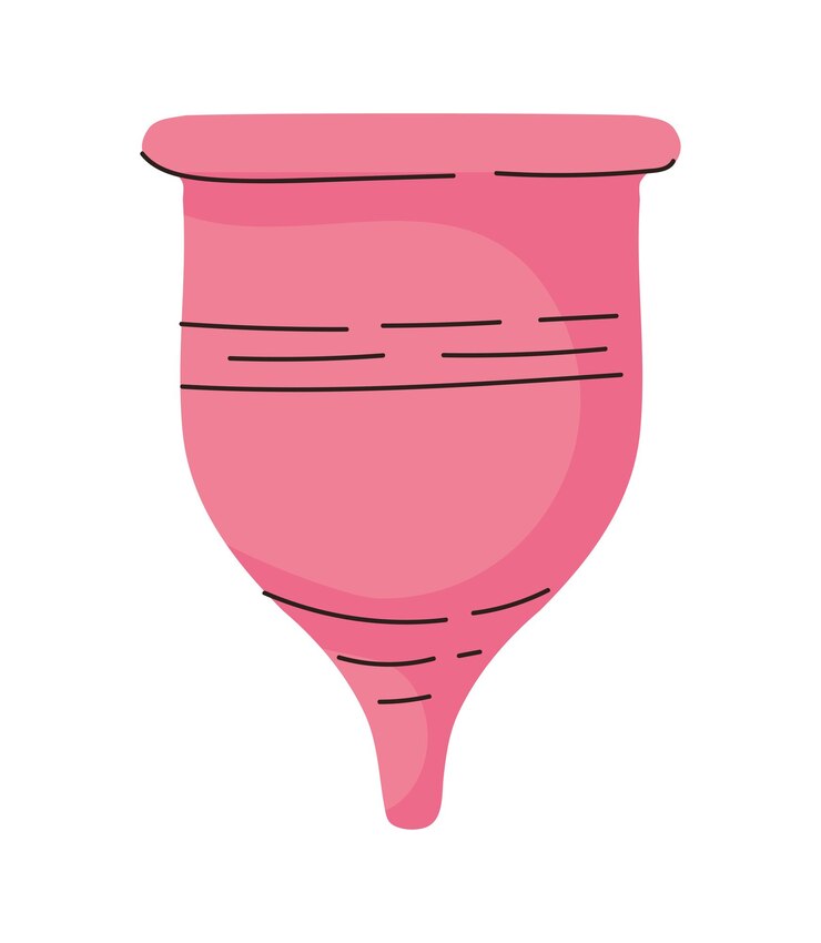 Vetor grátis desenho de copo menstrual