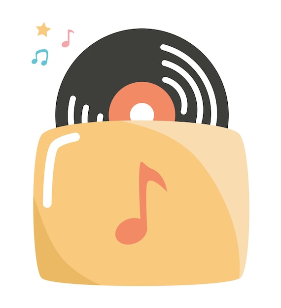 Desenho de disco de vinil