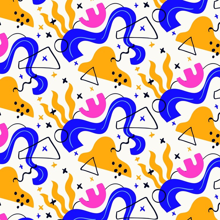 Vetor grátis desenho de formas planas abstratas desenhadas à mão