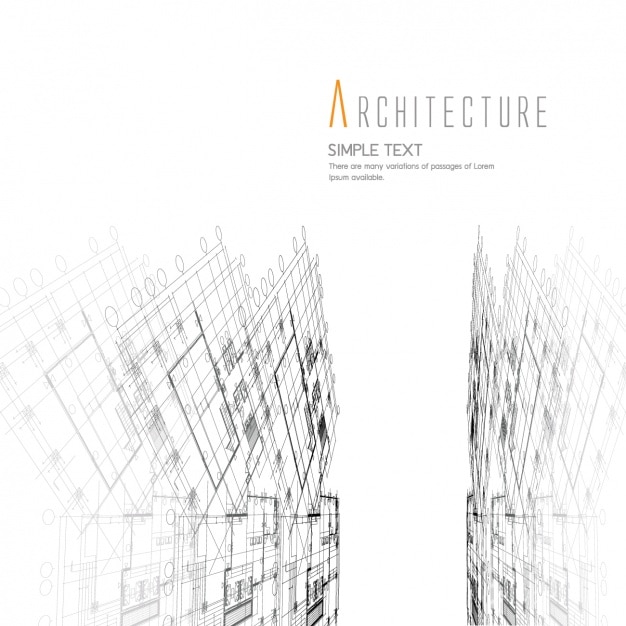 Desenho de fundo de arquitetura
