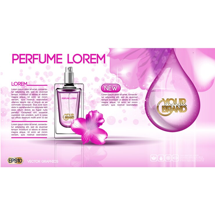 Vetor grátis desenho de fundo de perfume