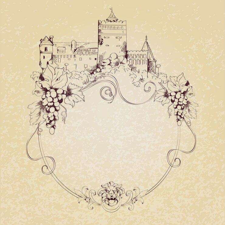 Vetor grátis desenho de fundo do castelo