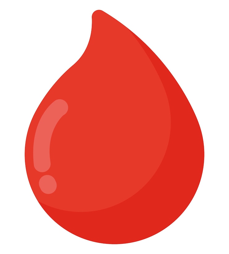 Vetor grátis desenho de gotas de sangue