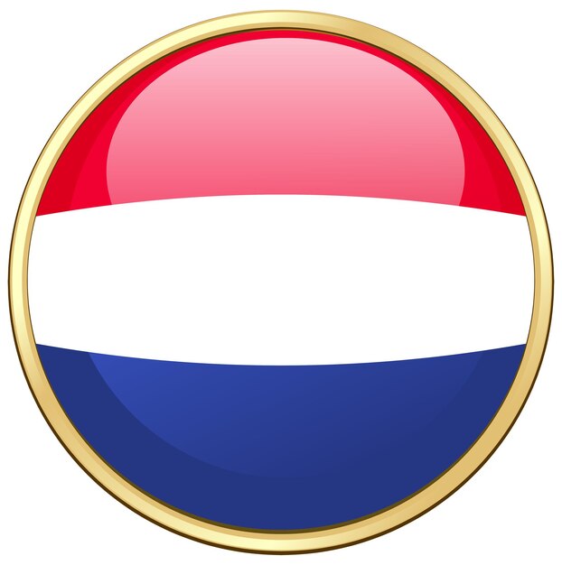 Vetor grátis desenho de ícone para bandeira da holanda