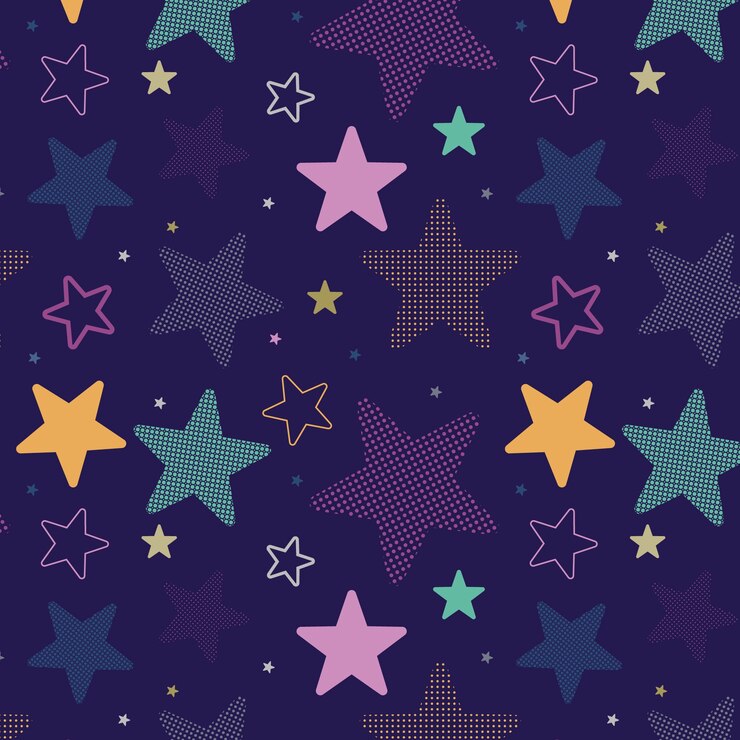 Vetor grátis desenho de ilustração de padrão de estrela