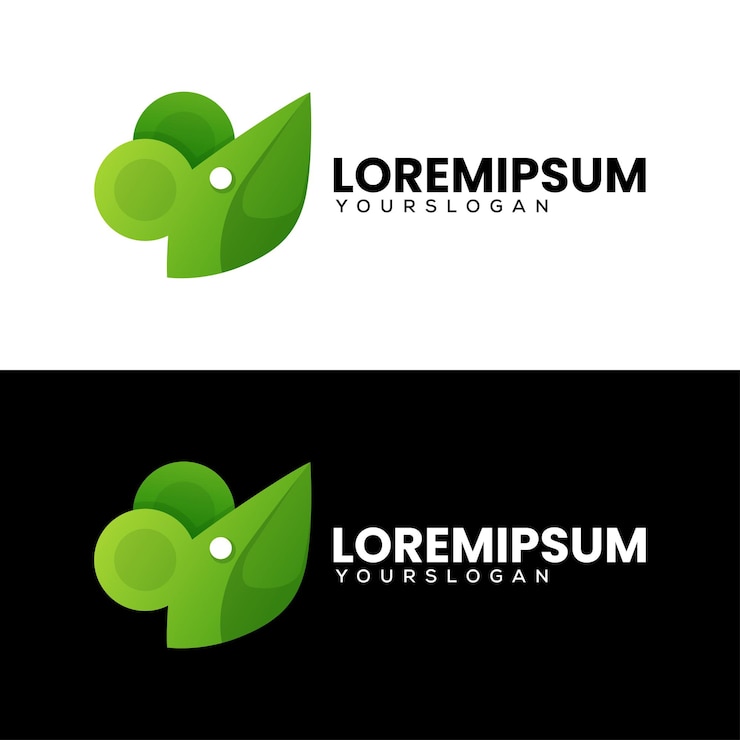 Vetor grátis desenho de logotipo de gradiente abstrato do mouse