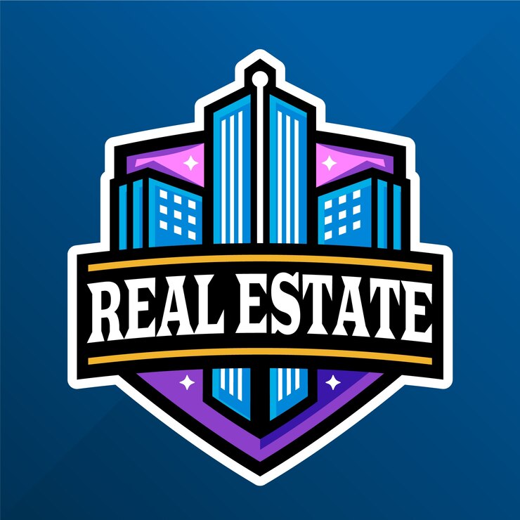 Vetor grátis desenho de logotipo de imóveis desenhado à mão
