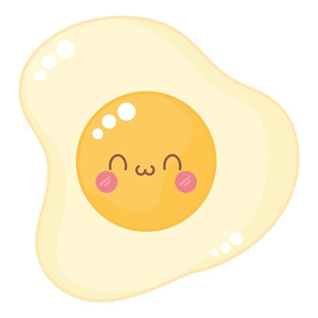 Desenho de ovo de kawaii