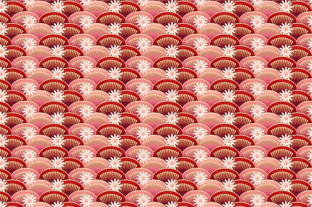 Vetor grátis desenho de padrão chinês em gradiente