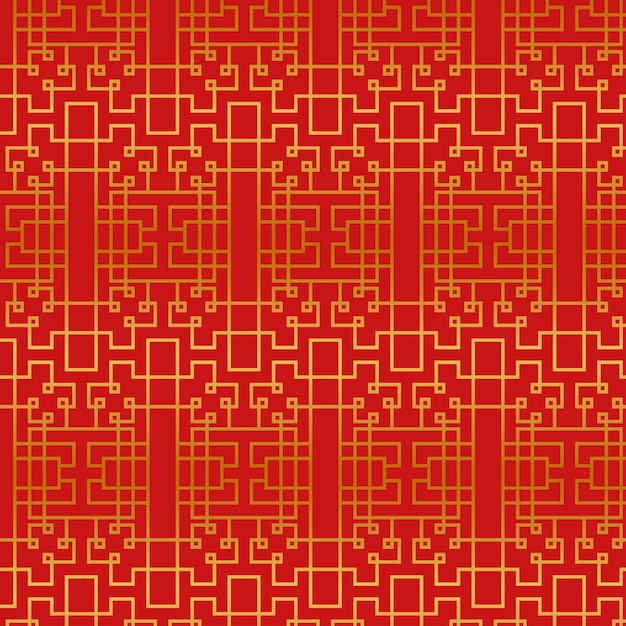Vetor grátis desenho de padrão chinês gradiente