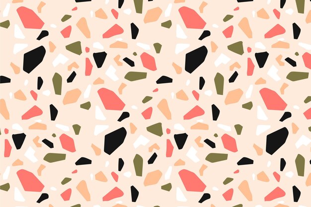 Desenho de padrão de mosaico colorido