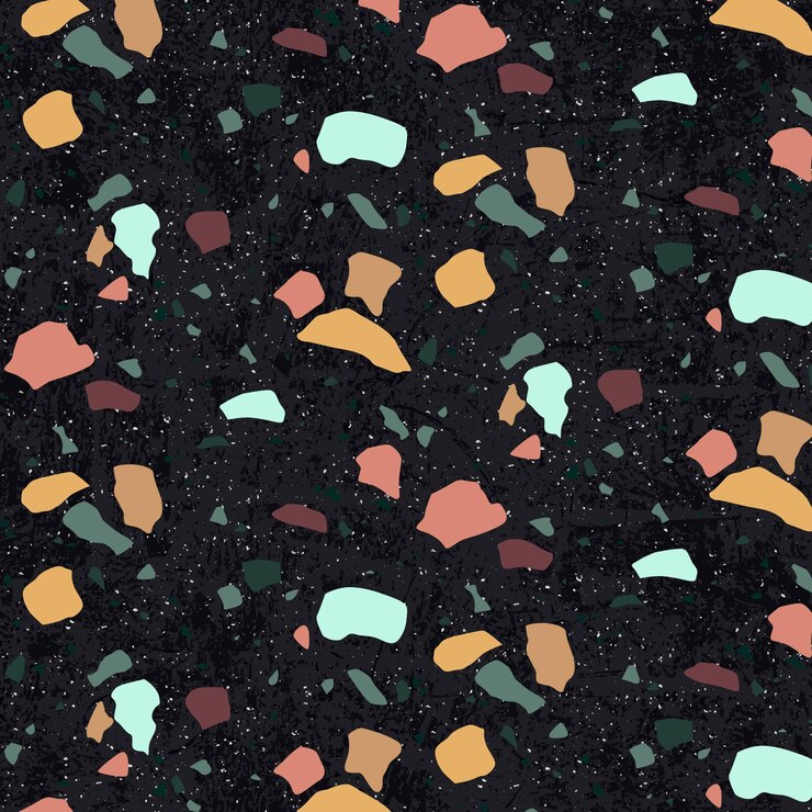 Vetor grátis desenho de padrão de mosaico colorido