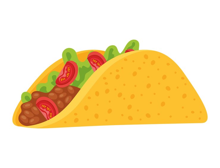 Vetor grátis desenho de taco mexicano