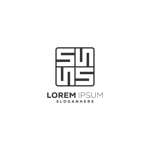 Vetor grátis desenho do logotipo da letra s