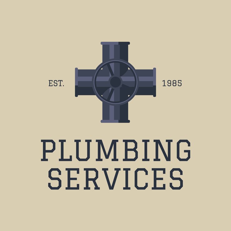 Vetor grátis desenho do logotipo de soluções de encanamento