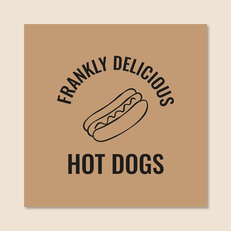 Vetor grátis desenho do logotipo do cachorro-quente