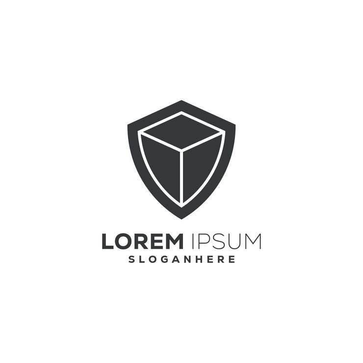 Vetor grátis desenho do logotipo do escudo