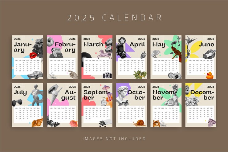 Vetor grátis desenho do modelo de calendário