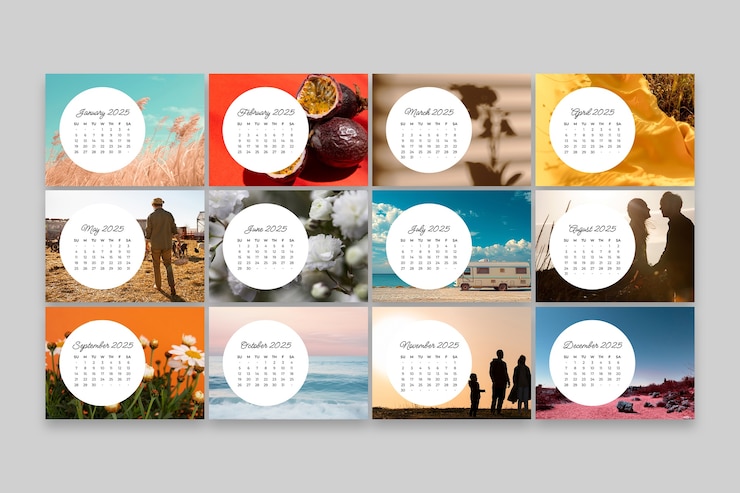 Vetor grátis desenho do modelo de calendário