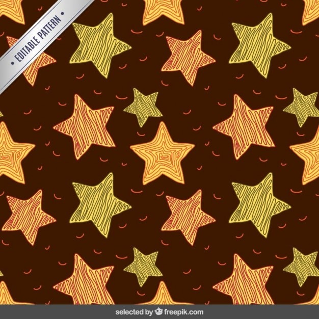 Vetor grátis desenho estrelas padrão