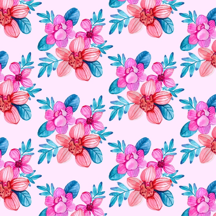 Vetor grátis desenho floral colorido desenhado à mão