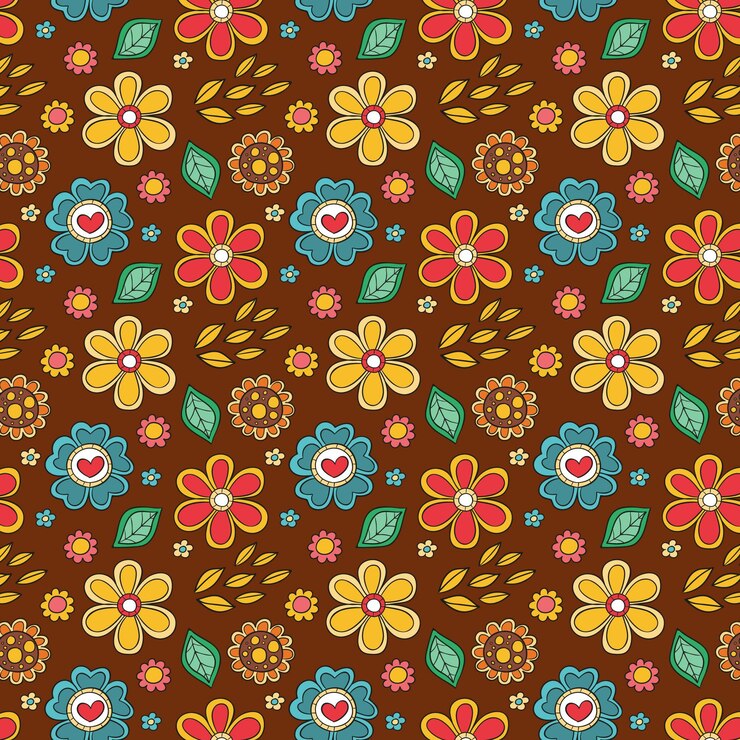 Vetor grátis desenho floral descolado