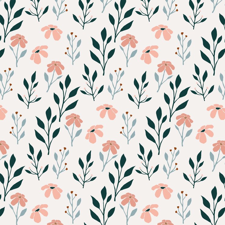 Vetor grátis desenho floral em tons de pêssego