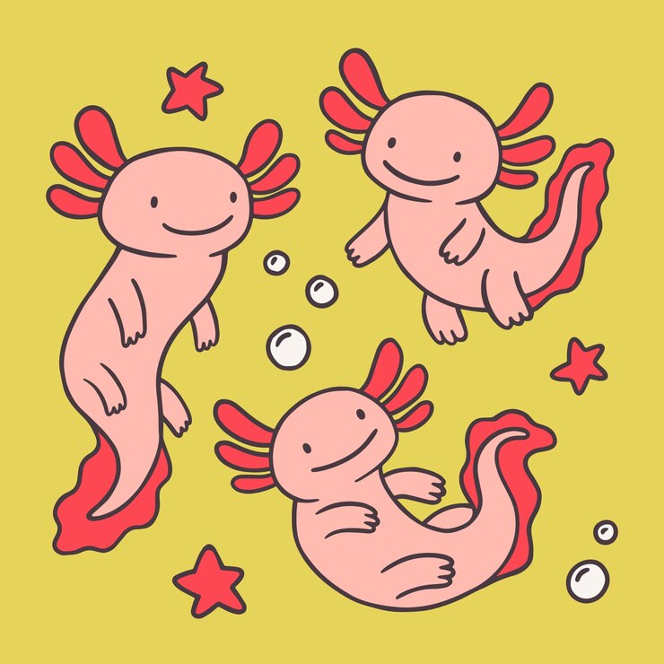 Vetor grátis desenho plano desenhado à mão ilustração ajolote