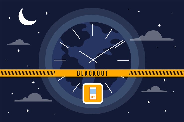 Vetor grátis desenho plano desenhado à mão para falta de energia