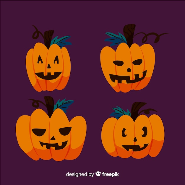 Desenho simplista de abóbora de halloween