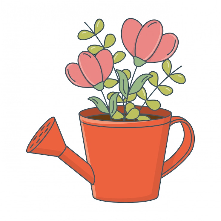 Vetor grátis desenhos animados de flores natureza floral
