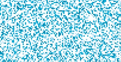 Design abstrato de pixels em azul e branco