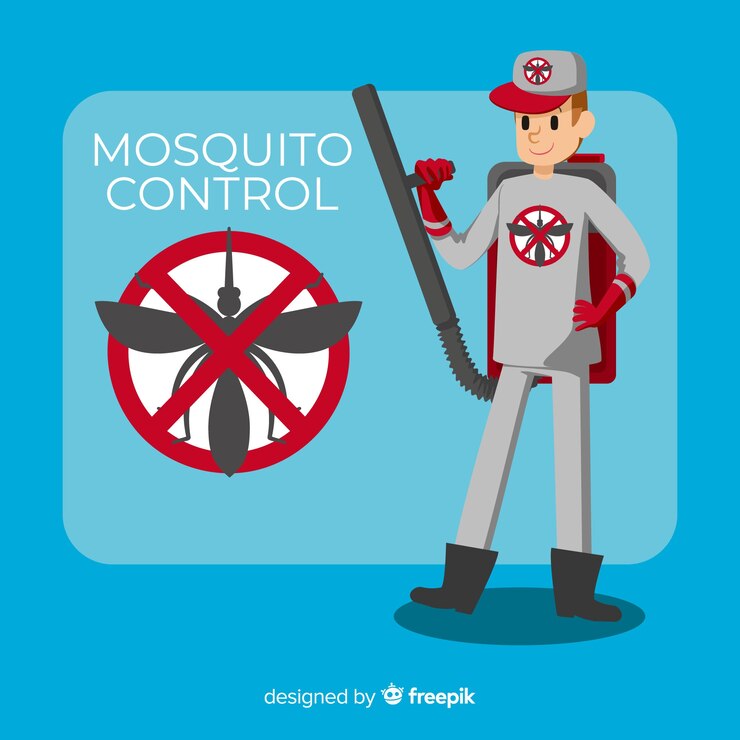 Vetor grátis design criativo de controle de mosquitos