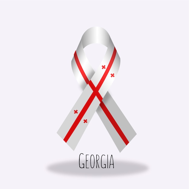 Design da fita bandeira da Geórgia