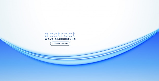 Design de bandeira de onda azul abstrato