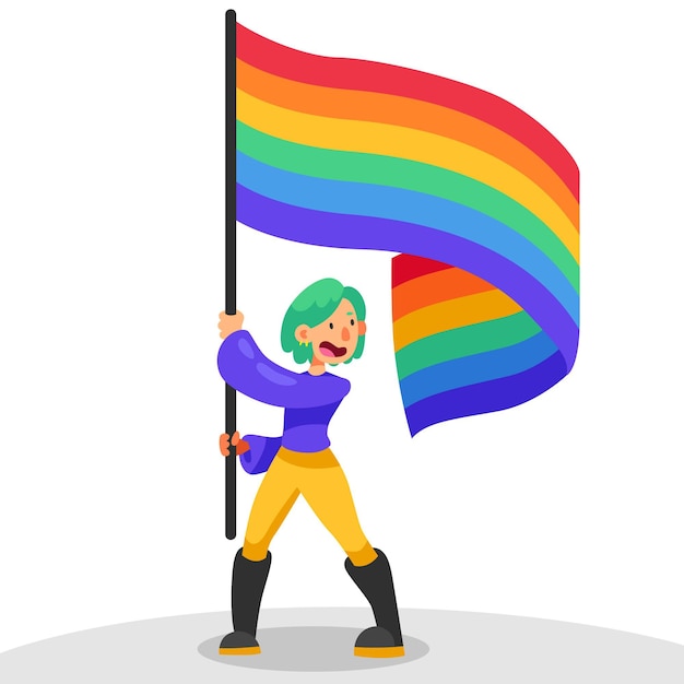 Design de bandeira do dia do orgulho