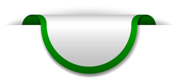 Vetor grátis design de bandeira verde sobre fundo branco