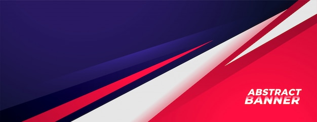 Design de banner de fundo de estilo esportes nas cores vermelhos e roxos