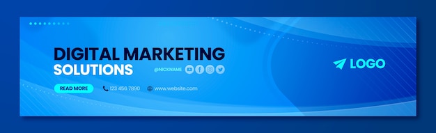 Design de banner de negócios no linkedin